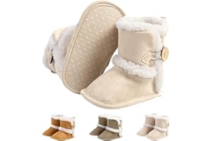 outfit spring Stivaletti Invernali per Neonato, Inverno Caldo Bambini Stivali da Neve Fondo Morbido Antiscivolo Cotone Piatto Pelliccia Calzino Bootie Regolabile Scarpe Primi Passi Bambina 0-18 Mesi