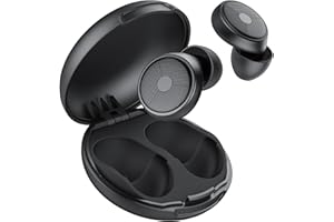TAOPODO 2025 Nouveau Bouchon d'oreille pour dormir, 45dB Bouchons d'oreilles réutilisables réduisant le bruit pour dormir, doux et réutilisables, bons pour dormir, voyager, se concentrer, concerts (Noir)