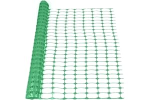 KARAT | Grillage avertisseurs - Clôture de chantier - Clôture d'étang - Clôture de protection - Filet de protection de parterre - Filet avertisseur plastique | Vert, 50 m
