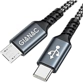 USB C to Micro USB Cable [1M] USB Type C to Micro USB Cable for Galaxy S7 | Nylon USB C to Android Adapter Dast Sync Charging