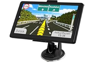GPS Navigationsgerät für Auto LKW - Jimtour LKW Navi Auto 7 Zoll LKW Navigation für Auto mit Europa UK Karten, Lebenslang kostenloses Kartenupdate, Blitzerwarnung Spracheführung POI Fahrspur (8GB)