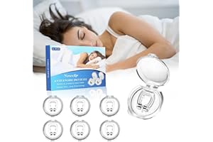 RUTIDA Anti Snoring Devices, 6 PCS Anti Snore Clip Magnetic Anti Snore Devices Silicone Snoring Nose Clip for Men/Women Comfortable Sleep Better Breathing