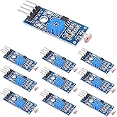 WayinTop 10 Pcs 4 Pin Photo Resistor Sensor Light Detector Module with Digital Output for Arduino Raspberry Pi