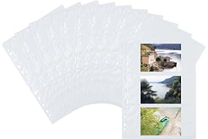 HERMA 7584 etui na segregatory fotograficzne, 10 sztuk, 9 x 13 cm poprzeczne, 3 przegródki podzielone, obustronnie zaopatrzone koszulki na zdjęcia, koszulki kolekcjonerskie, koszulki na kartki