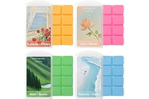 ‎SCENTORINI SCENTORINI Duftwachs, Duftwachswürfel Weihnachten Geschenkset, 4 Verschiedene Düfte x 70.9g, Sojawachs Wax Melts Raumduft für Duftlampe, Kerzen Wärmer
