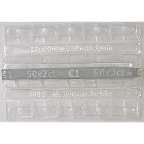 TheCointainer - Étui à Pièces 0,02€ (Lot De 250) - Rangement Monnaie Clair Et Réutilisable