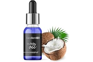 OCIBEL - Huile de cuticule parfumée avec pipette 'Noix de Coco' 10 ml pour Manucure, Faux Ongles et Nail Art