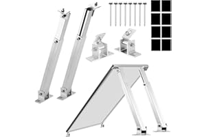 FIREND Aufständerung Solarmodul Halterung Balkonkraftwerk Flachdach PV VERSTELLBAR 1 Panel SET 15°-30°