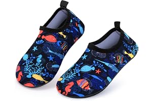 Swim Water Shoes Kids, Boys Girls Non-Slip Quick Dry Beach Shoes,Barefoot Shoes Aqua Socks for Beach Outdoor Sports