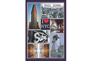 Travel Journal New York City: 6" x 9", road trip planner, lined journal, travel planner, travel notebook, diary, blank book notebook, 100 pages for writing notes