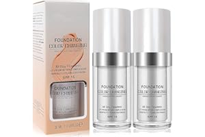 DONGER Concealer Cover, (2pack) Flawless Colour Changing Foundation Makeup, Warm Skin Tone Foundation, Base Nude Face Moisturizing Liquid Cover Concealer