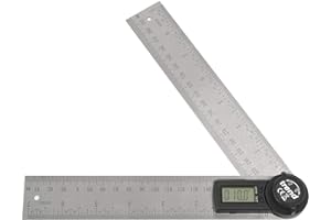 Trend Regla de ángulo digital: rango de ángulo de 360 grados para medir y marcar biseles, ingletes y pendientes, DAR/200