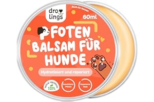 Droolings Pfotenbalsam Hund und Katzen 100% Natürlicher Balsam für Nase und Pfotenpflege 60 ml