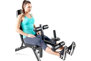 Marcy Adjustable 6 Position Utility Bench with Leg Developer and High Density Foam Padding