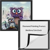 Cadres Magnétiques Pour Peinture Diamant - Lot De 2, Taille 30x40 Cm - Noir, En PVC, Sans Perçage - Pour Afficher Toiles, Photos, Certificats