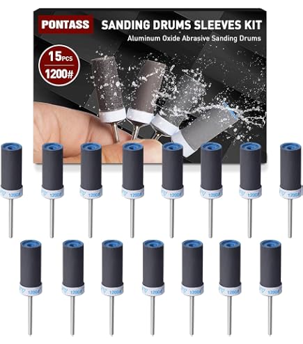 Kit 345 Pièces Tambours De Poncage SIQUK – Bandes 80/120/240 + Mandrins Pour Dremel & Outils Rotatifs