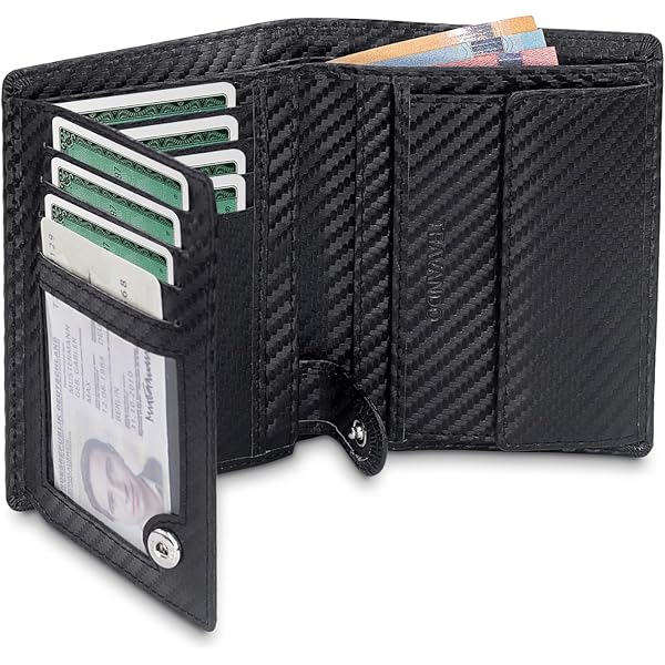 Portafoglio Uomo In Pelle GOIACII Con Protezione RFID, Grande Capacità Con 14 Slot Per Carte E Portamonete - 3