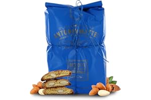 ANTONIO MATTEI PREMIATA FABBRICA DI BISCOTTI Biscotti di Prato alle Mandorle, Cantucci Classici alle Mandorle e Pinoli, Sacchetto 500g