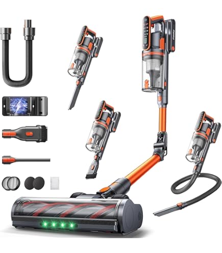 Deerma DEM-T20W Draadloze 2-in-1 stofzuiger met dweilfunctie, 180 W vermogen, HEPA-filter, licht design