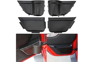 TDHLW Bolsillos de Almacenamiento en la Puerta Delantera Trasera para el Jeep Wrangler JK JKU 2011-2017 Caja organizadora Lateral de Almacenamiento Interior