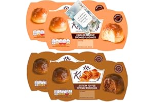 Sponge Pudding Bundle With Sticky Toffee And Golden Syrup Cake (4 Mixed Pack) – By Oerich Gift