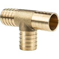 L-Schlauchverbinder Aus Messing – 1 Zoll (25 Mm) Mit 2 Edelstahl-Schellen, Für Garten, Pool & Haushalt