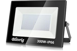 toobettp 300W LED Strahler Außen, IP66 Wasserfest LED Strahler, Superhell 30000LM Fluter Flutlicht 6500K Kaltweiß, LED Scheinwerfer Aussenstrahler für Gärten, Innenhöfe, Garage, Hotel