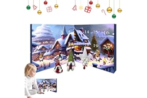 POARTIULE Calendrier De Avent Gnome De Noël 2024, Calendrier De Compte À Rebours De Noël De 24 Jours, Calendrier De Avent De Poupée Gnome Avec 24 Figurines De Gnome, Gnome En Peluche Pour Enfant Et Adultes
