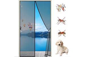 AMZBSGD Mosquitera magnética para puerta 80x190cm Protección Insectos Cortina Magnética Cortina, Anti insectos moscas y mosquitos, Bueno para Niños y Perros, Negro Personalizable