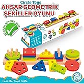 Circle Toys Ahşap Geometrik Şekiller 5'li