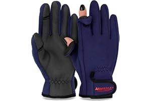 ARAPAIMA FISHING EQUIPMENT® Gants de pêche en néoprène 'Spin' | Fishing Gloves | Gants d'hiver Thermiques avec Bouts des Doigts Pliables