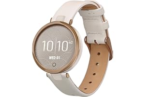 kwmobile Pasek do zegarka z prawdziwej skóry, kompatybilny z Garmin Lily Sport – tracker fitness, zapasowy sportowy pasek na nadgarstek z zapięciem