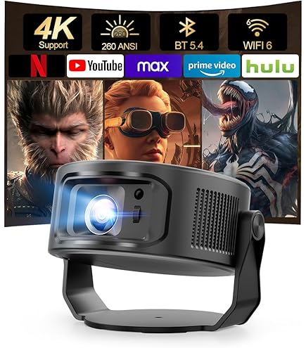 Netflix Officiële HY320 NTV Android 13 Smart projector met