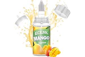 ECENK VAPE Ecenk Lebensmittelaroma - 30ml - Intensives Aroma - Food Flavour Drops - Hochdosiertes Lebensmittel Aroma, für Backen, Lebensmitteln, Vernebler, Nebelmaschinen, 100ml-DIY-Flasche (Mango)