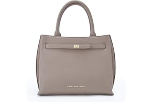VICTORIA HYDE Sac à main pour femme - Grand sac à main en cuir synthétique - Noir - Élégant - Sac à bandoulière pour femme - Pour le bureau, le travail, l'école