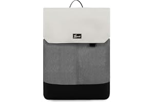 ‎LOVEVOOK LOVEVOOK Schulrucksack Mädchen Teenager, Wasserdichter Laptop Rucksack Schultasche Damen Groß mit 15,6 Zoll Laptopfach, Daypack Cityrucksack Elegant Tasche für Schule Uni Reise Büro, Dunkelgrau