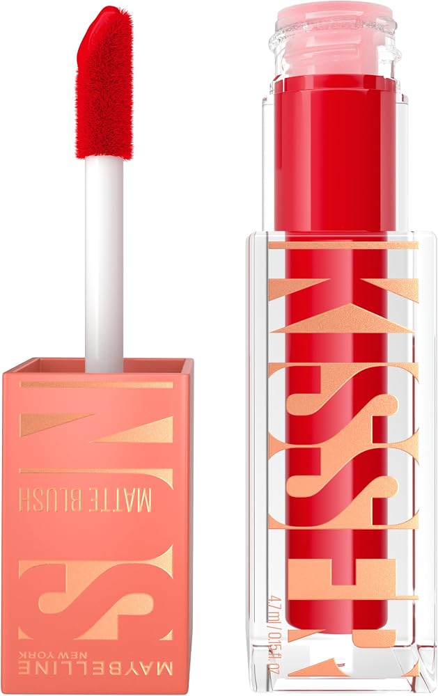 Maybelline New York Sunkisser Hazy Matte Likit Allık - 36 Spicy Red