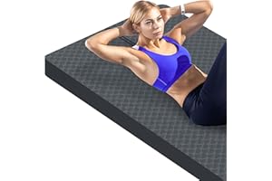 LaiEr Non-Slip Large Exercise Mat Extra 15/20/30mm Thick and Wide Fitness Mat with Carrying Bag for All Types of Yoga, Pilates & Home Workout