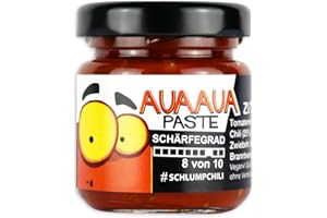 Schlump-Chili⎥AUAAUA Paste⎥sehr scharfe Habanero-Chili Paste mit Ingwer (1 x 35g)