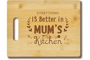 OEAGO Gifts for Mum from Daughter Son, Cutting Board Mum Gifts for Mum Stepmum Grandma, Mum Birthday Gifts for Grandma Wife on Christmas Anniversary