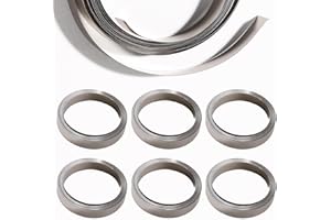 KUOQIY 6 Stücke Nickel Platte Band 18m, 0.15 * 8 mm Nickel Streifen Band für Batterie, Nickel Streifen Löten Nickelstreifen Li-Po Akku, für 18650 Batterie Schweißen