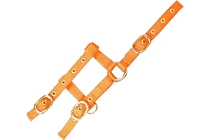 EKKIA Générique Licol Nylon réglable Mini - Orange - Mini foal