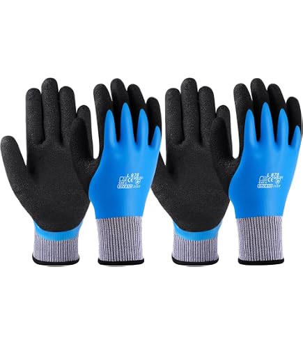 UCI aquatek Latex wasserfest komplett beschichtet Griff Arbeitshandschuhe Blau - 10/XL UCI aquatek Latex wasserfest komplett beschichtet Griff Arbeitshandschuhe Blau - 10/XL