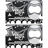 Wallet Ninja Multitool Card – 18 in 1 Credit Card Size Multi-Tool for Quick Repairs, EDC Survival Gear, Bottle Opener, Campin