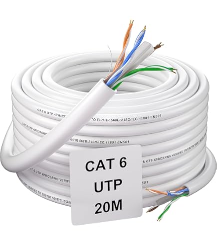Cabo De Rede Cat6 Blindado Ftp Para Uso Externo 40 Metros - Escorrega o