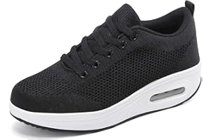HSYOOES Donna Sneaker Scarpe Dimagranti Scarpe da Ginnastica Casual Tennis Piattaforma Running Sneakers Fitness Sportive Zeppa Outdoor Scarpe Passeggio