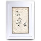HWC Trading FR Winnie The Pooh Spell Feel Love A3 Framed Printed Quote