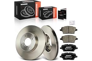 Frankberg Brake Kit incl. 2x Brake Disc + 4x Brake Pad Front Compatible with Fiesta VI CB1 CCN B-Max JK Tourneo Courier B460 MPV B-Max Van JK Replace# 1785193