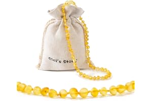 Cici's Story Bernsteinkette | 100% Echter Baltischer Natur Bernstein | 3 Größen | 5 Farben