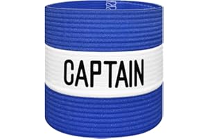 VerteLife Kapitänsband Spielführerbinde für Fußball und Rugby, Gummielastische Armbinde Kapitän Armbinde, Captains Armband für Erwachsene - Schwarz